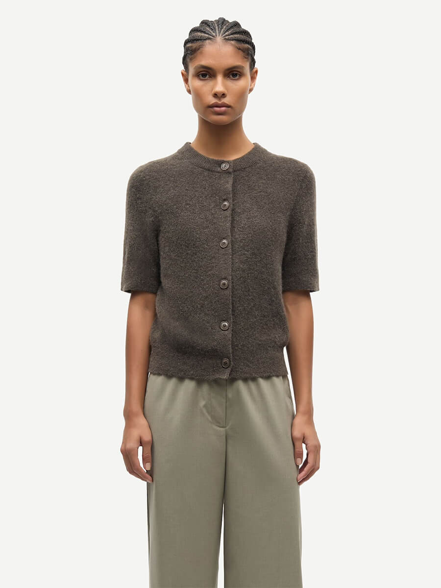 Samsoe Samsoe Sanoura SS Cardigan - Major Brown