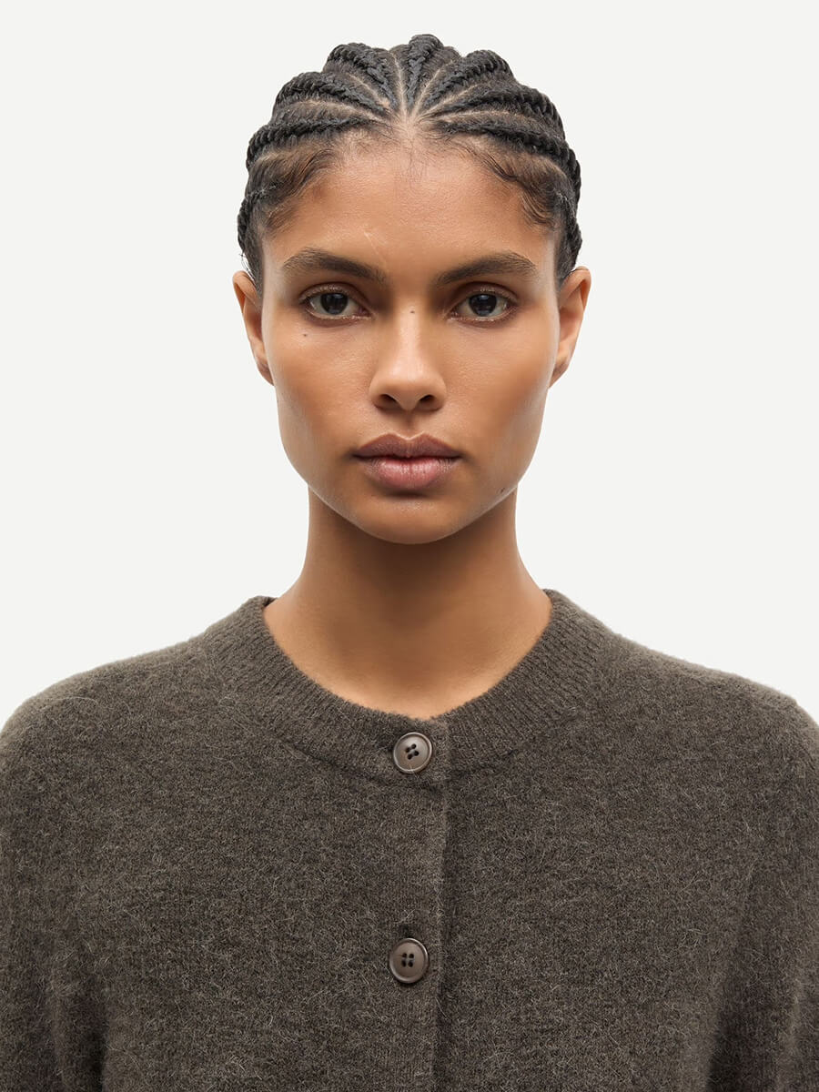 Samsoe Samsoe Sanoura SS Cardigan - Major Brown