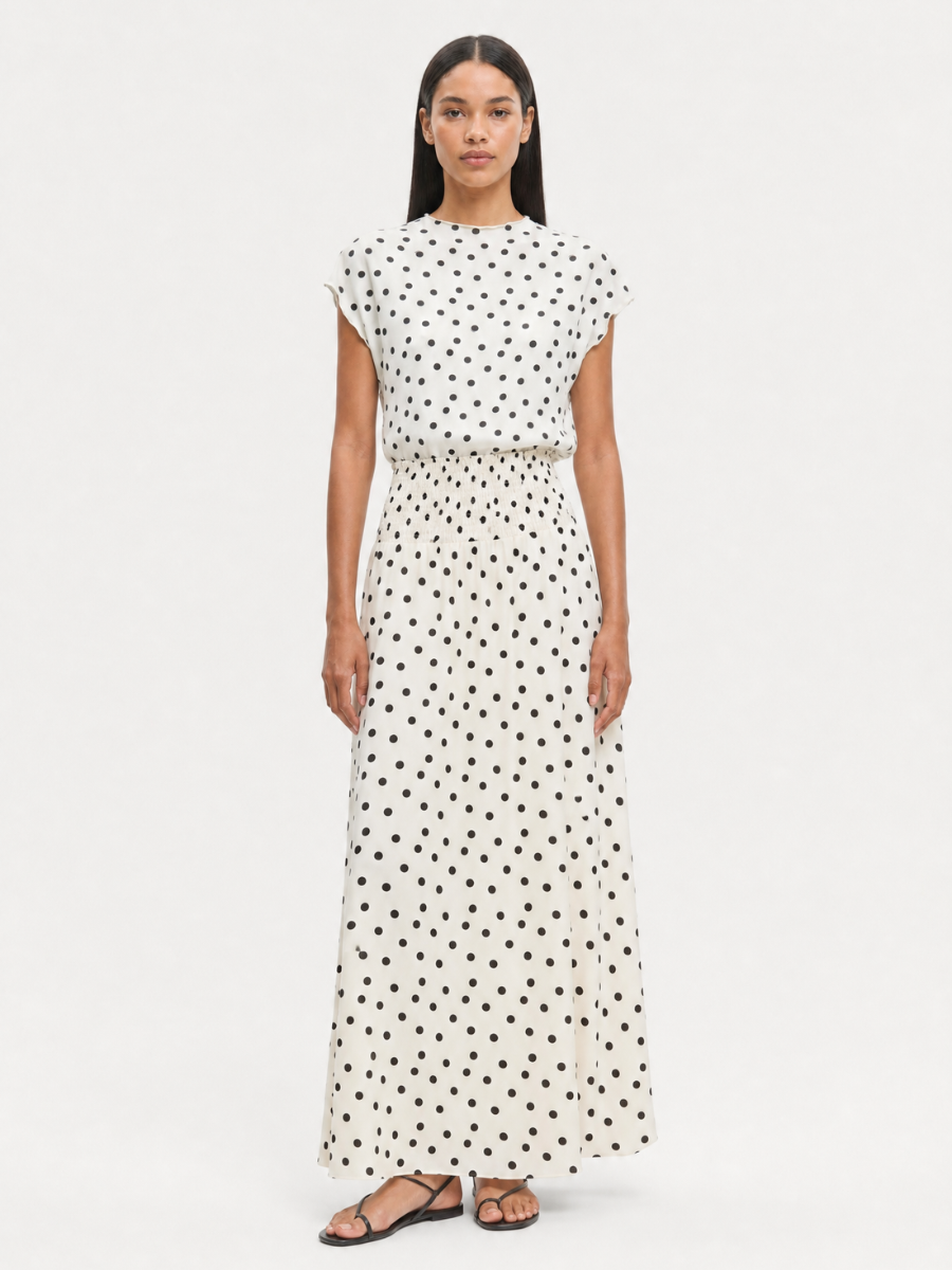 Samsoe Samsoe Saumi Skirt - Driting Dots Egret