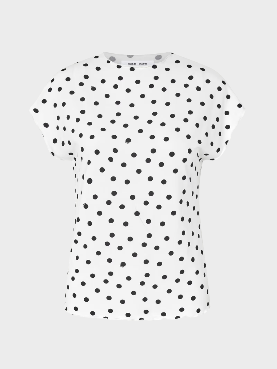 Samsoe Samsoe Saumi Top - Drifting Dots Egret