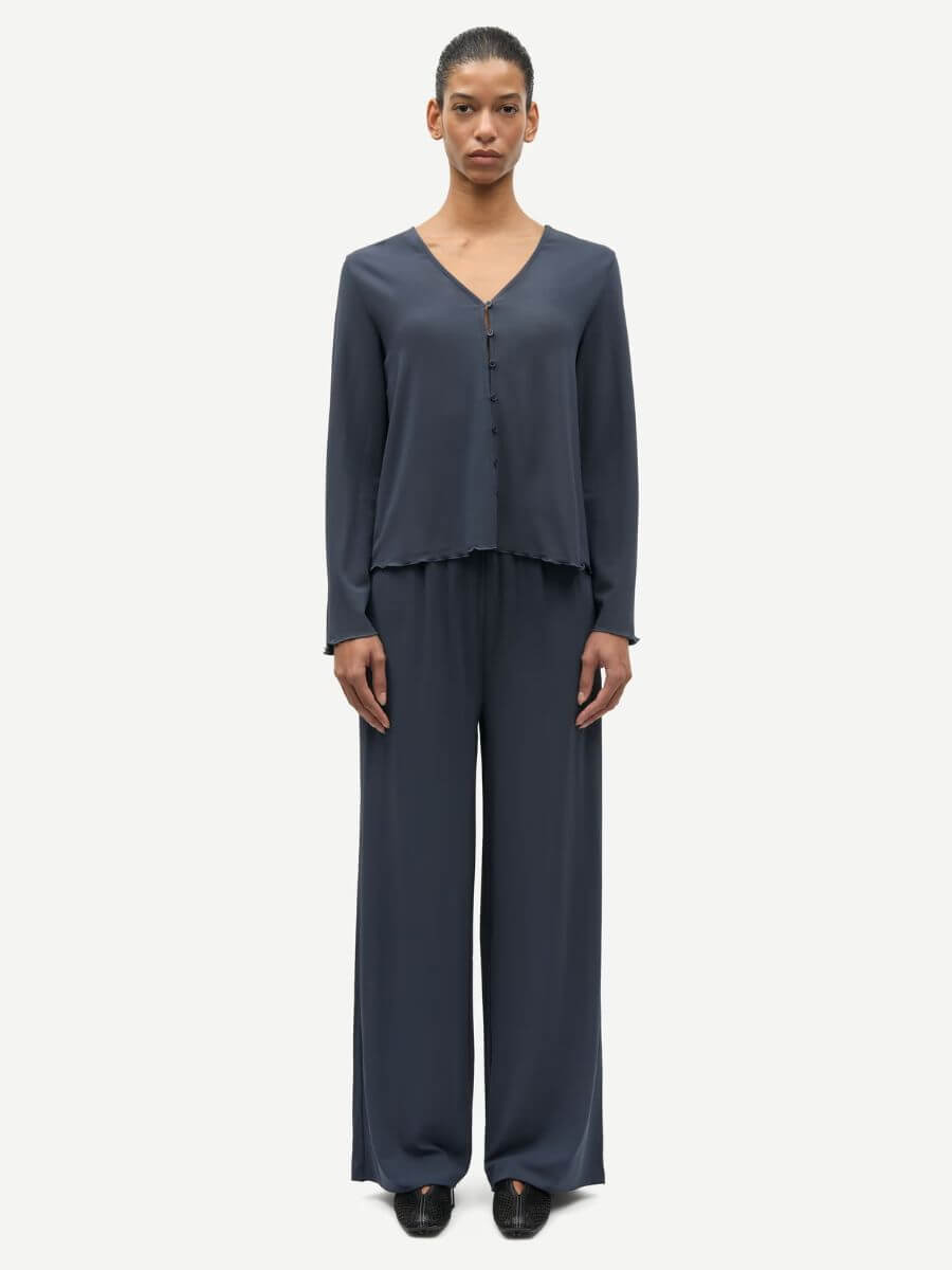 Samsoe Samsoe Saumi Trousers - Ombre Blue