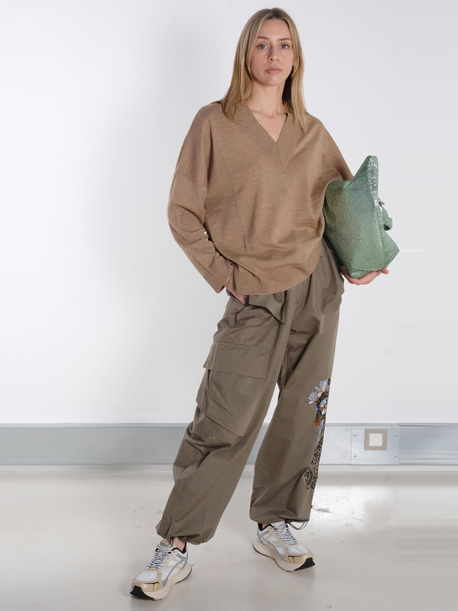 Sibin Linnebjerg- Carmen Jumper - Light Camel Munthe - Unform Pants Bukela - Fadel Sandals