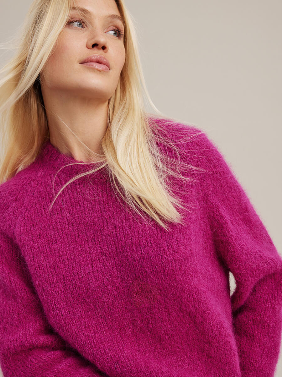 Sibin Linnebjerg Kamille Jumper - Fuchsia
