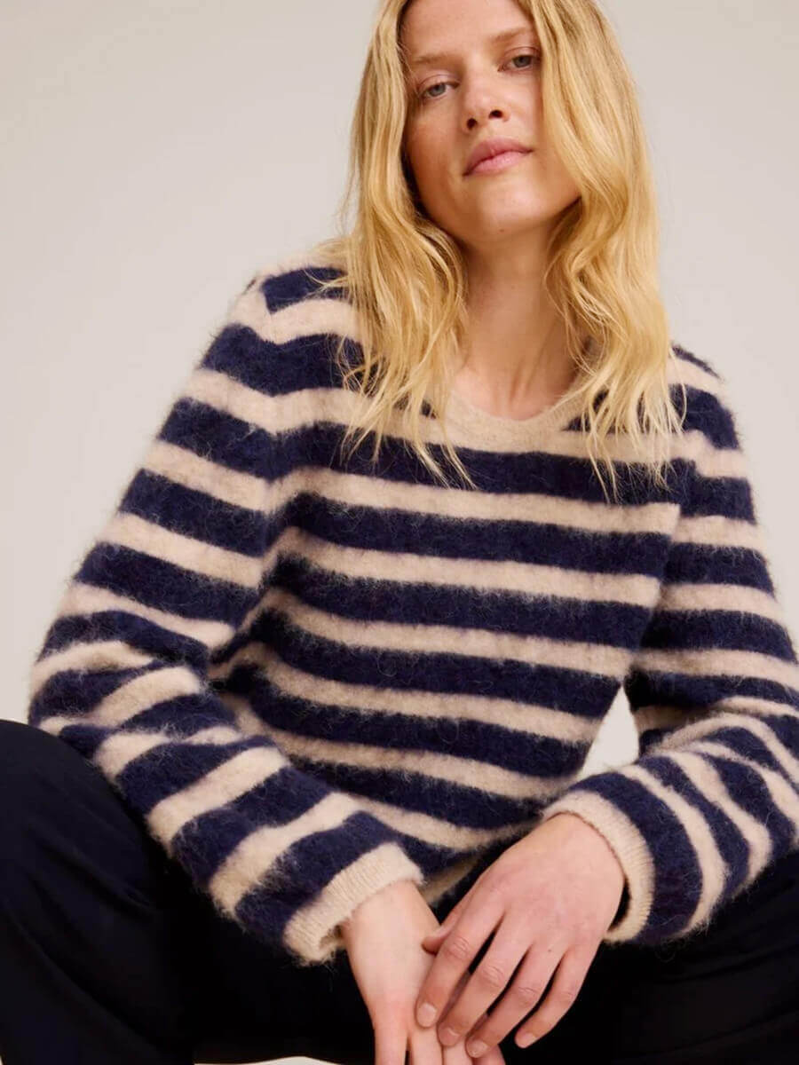 Sibin_Linnebjerg Lilly Jumper - Navy Stripe