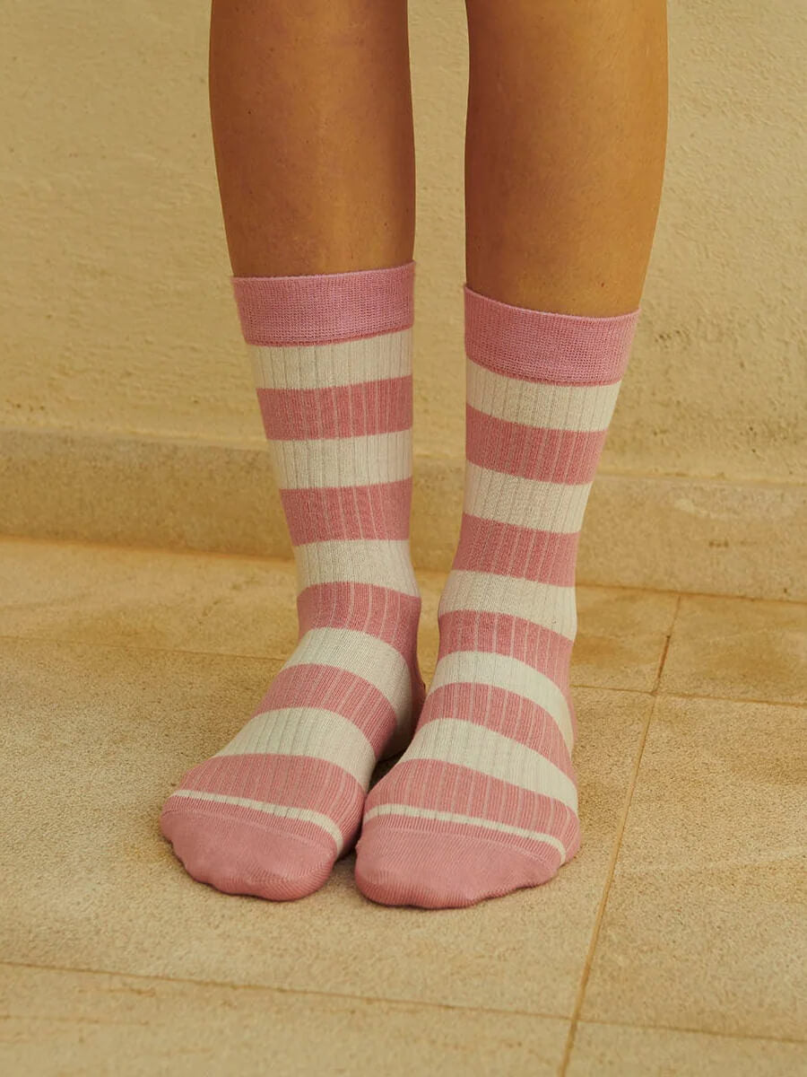 MP Denmark Signe Socks - Silver Pink