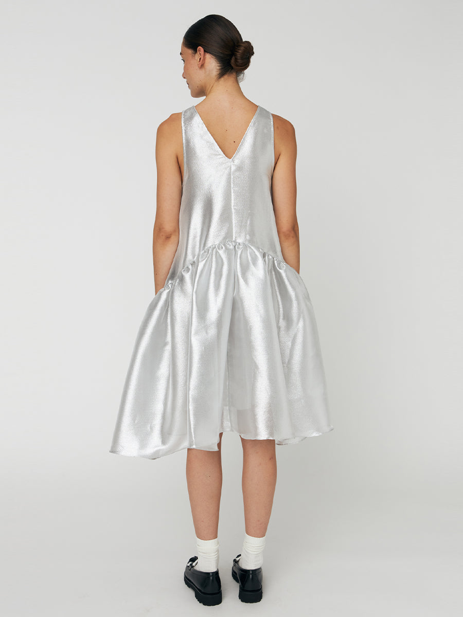 Stella Nova Silver Midi Dress