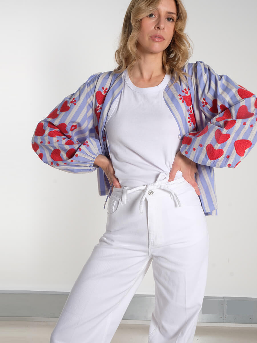 Sissel - Elisabeth Top Samsoe- Alexo Tank – White Baum - Ninie Jeans – Bright White