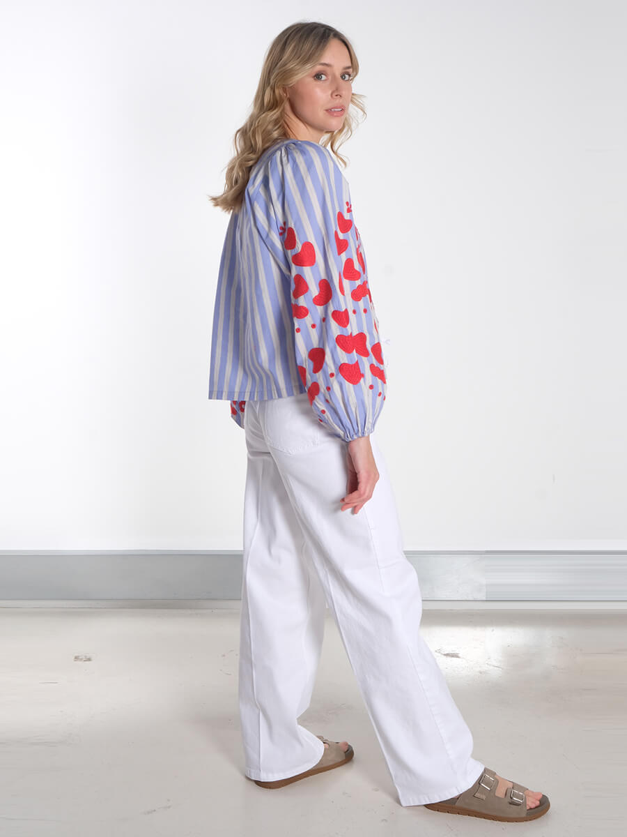 Sissel - Elisabeth Top Samsoe- Alexo Tank – White Baum - Ninie Jeans – Bright White