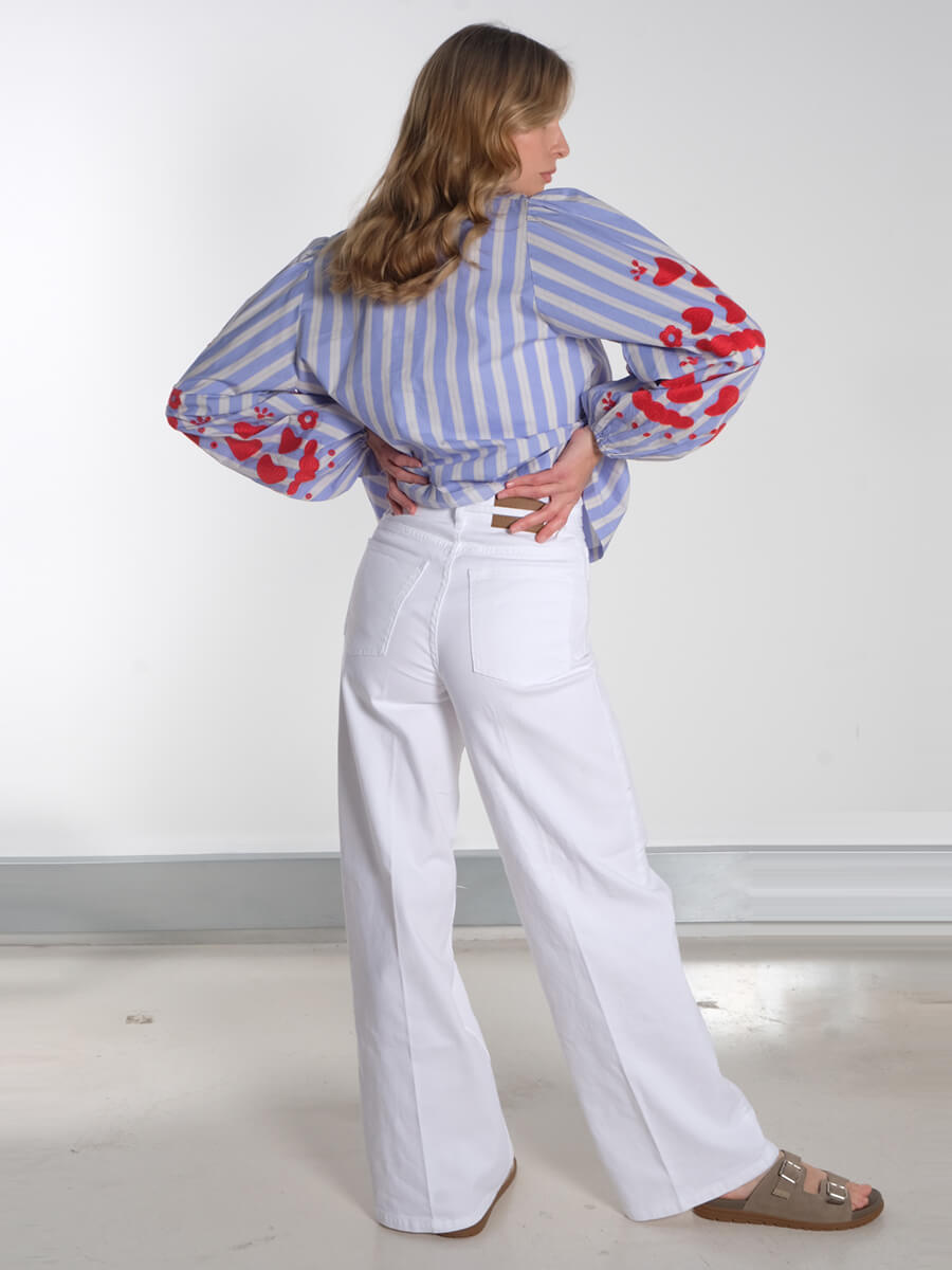 Sissel - Elisabeth Top Samsoe- Alexo Tank – White Baum - Ninie Jeans – Bright White