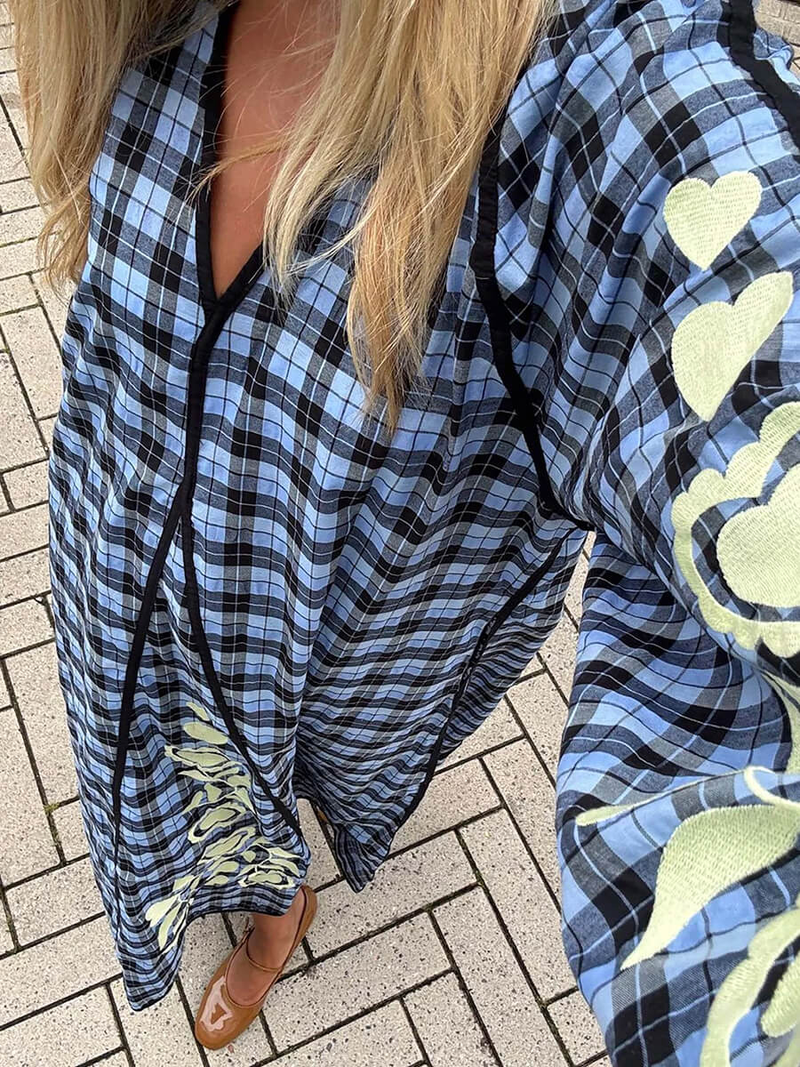 Sissel Edelbo - Fran Dress - Blue Checks
