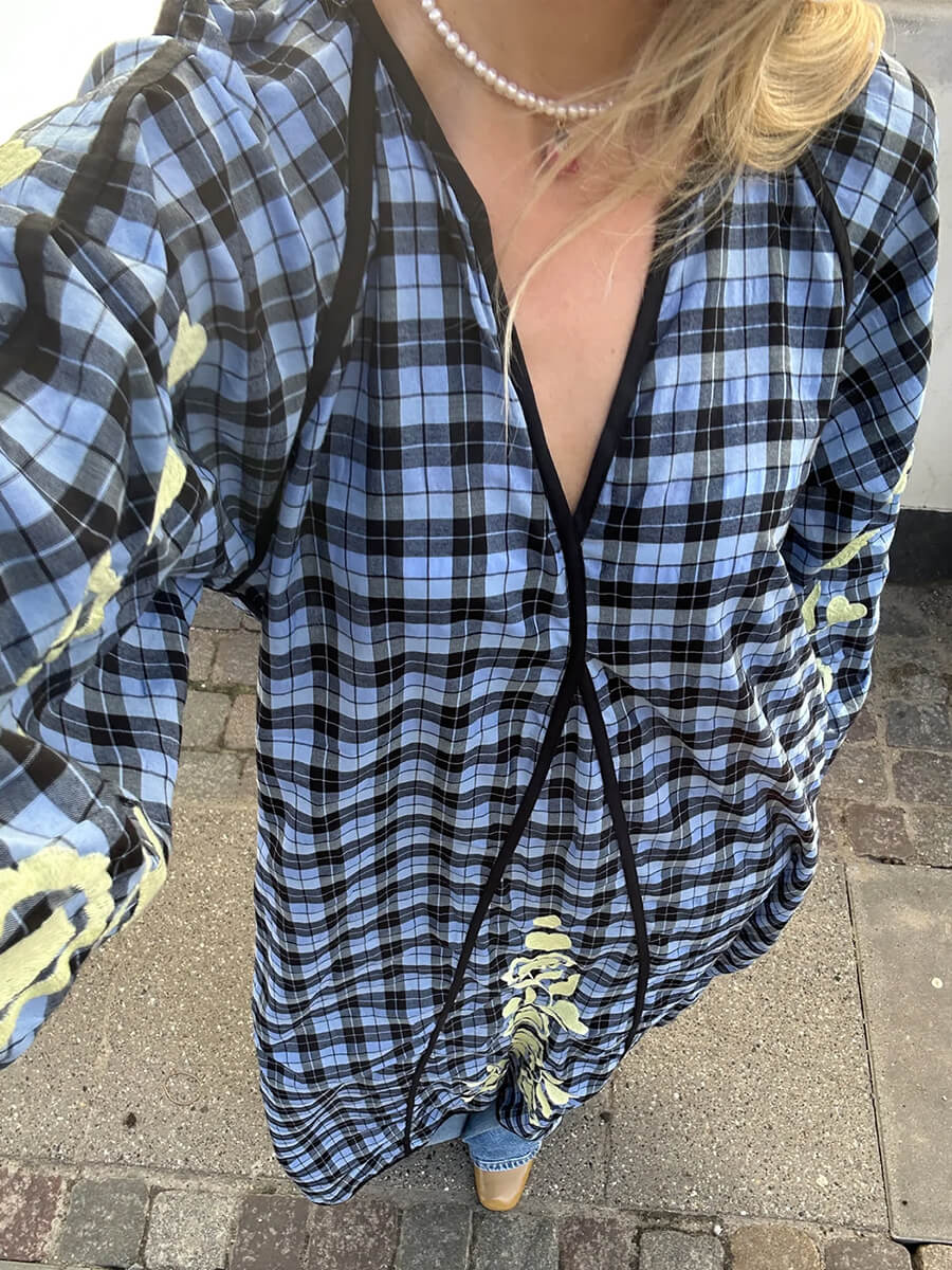 Sissel Edelbo - Fran Dress - Blue Checks
