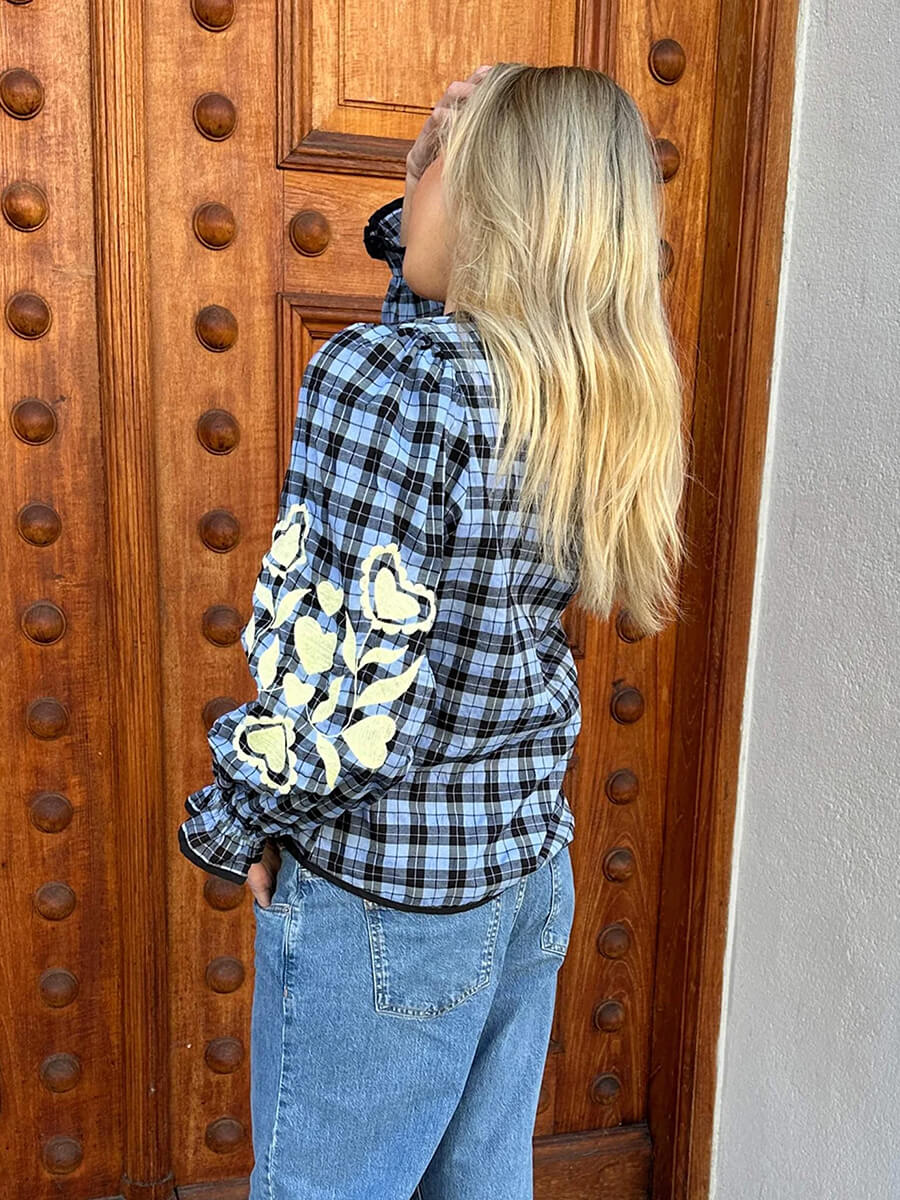 Sissel Edelbo - Fran Top - Blue Checks