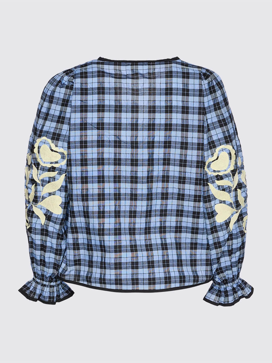 Sissel Edelbo - Fran Top - Blue Checks