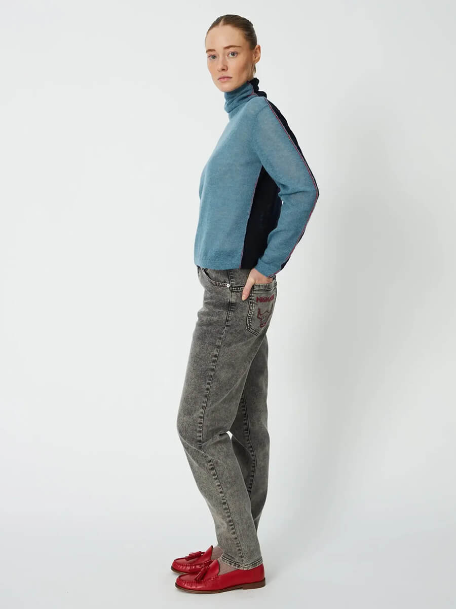 Stella Nova Alpaca-Turtleneck-Evening-Blue