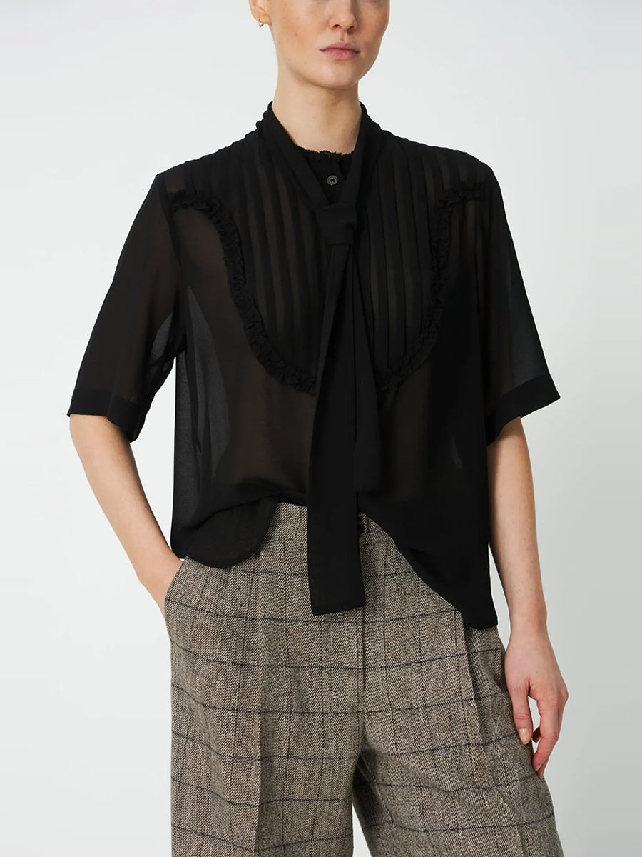 Stella Nova Chiffon Shirt - Black