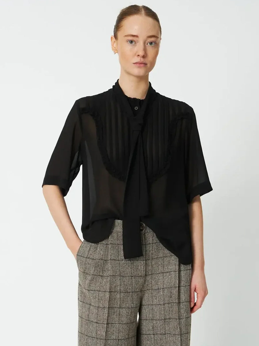 Stella Nova Chiffon Shirt - Black