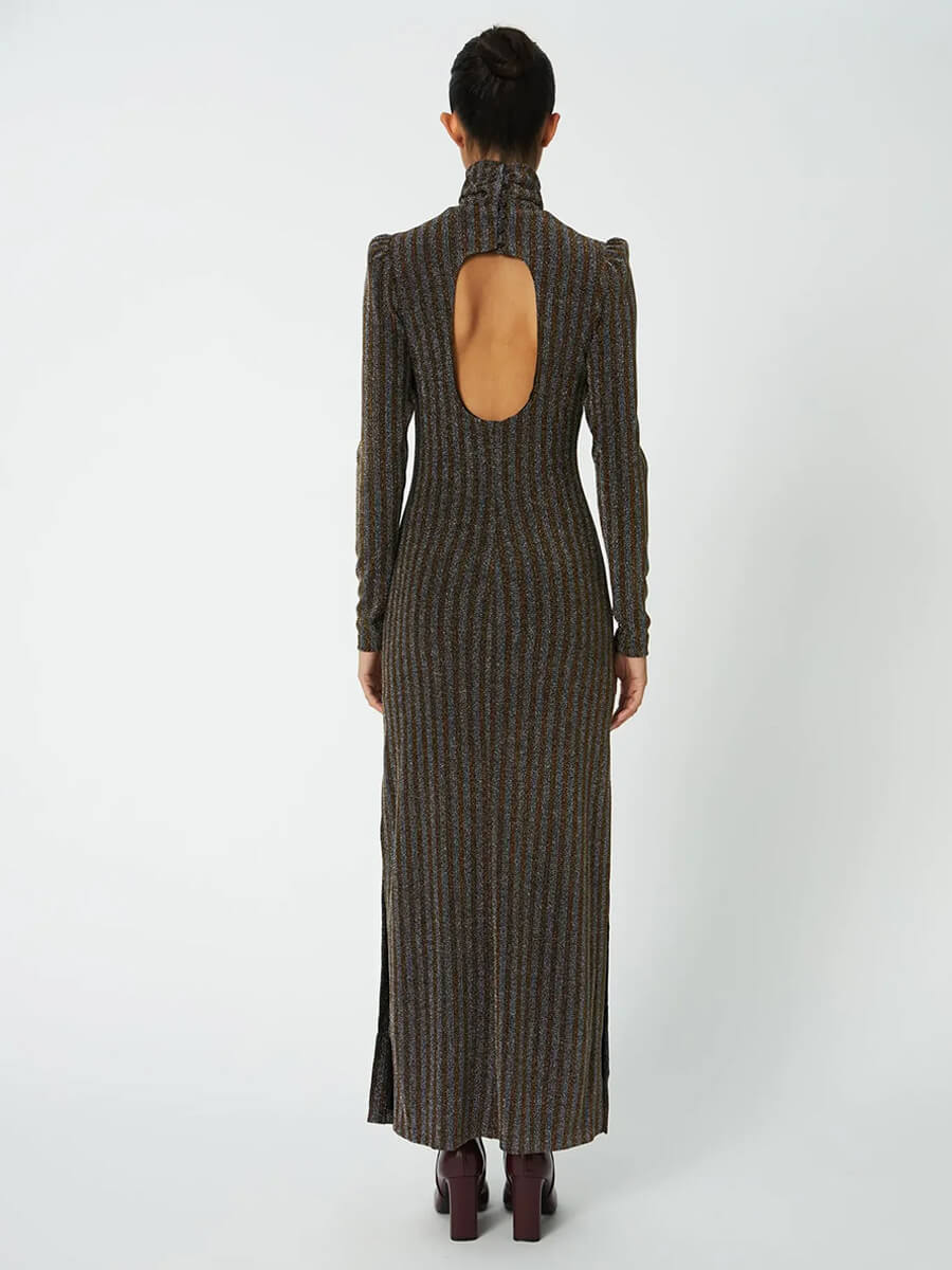 Stella Nova Striped Lurex Jersey Dress