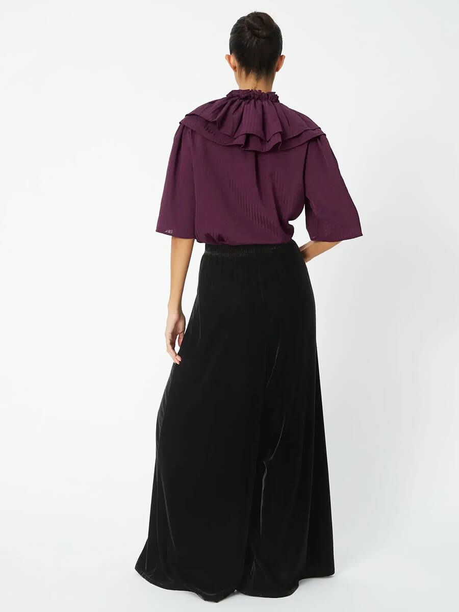 Velvet Volume Pants - Dark Brown