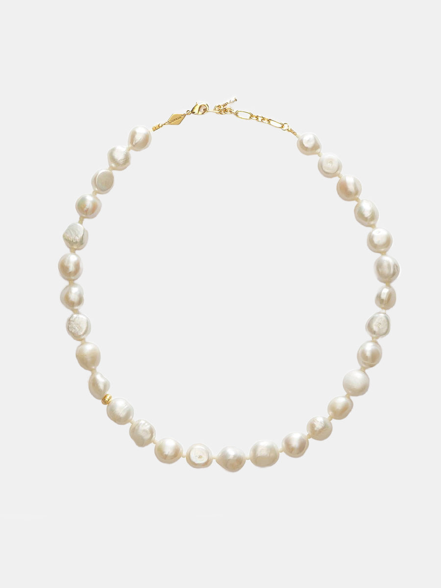Anni Lu - Stellar Pearly Necklace - Gold