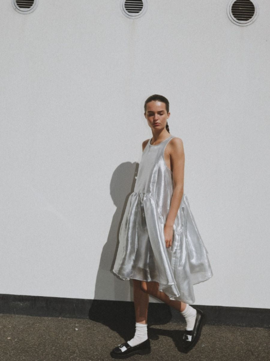 Stella Nova Silver Midi Dress