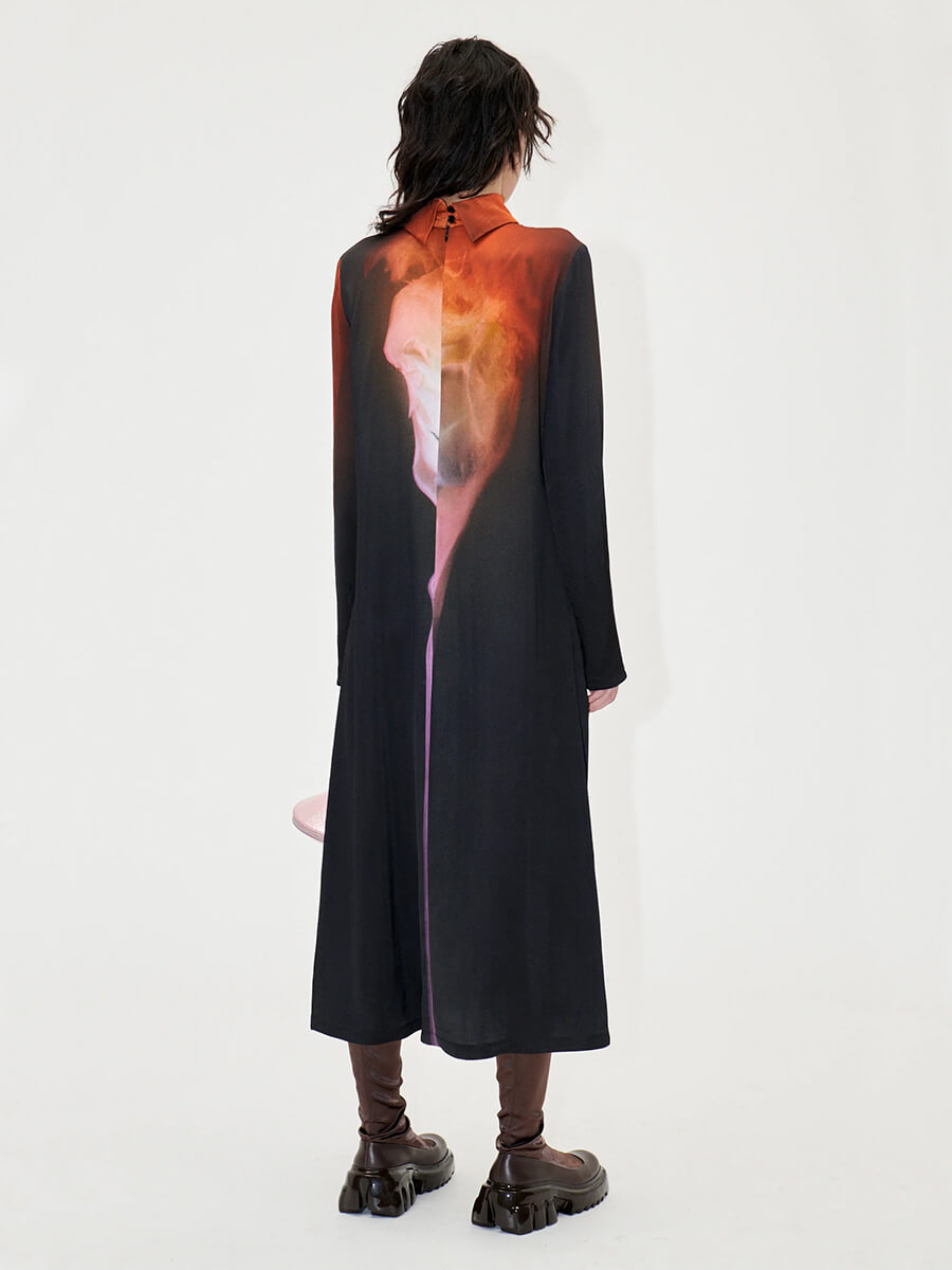Stine Goya Mille Dress - Rose on Fire