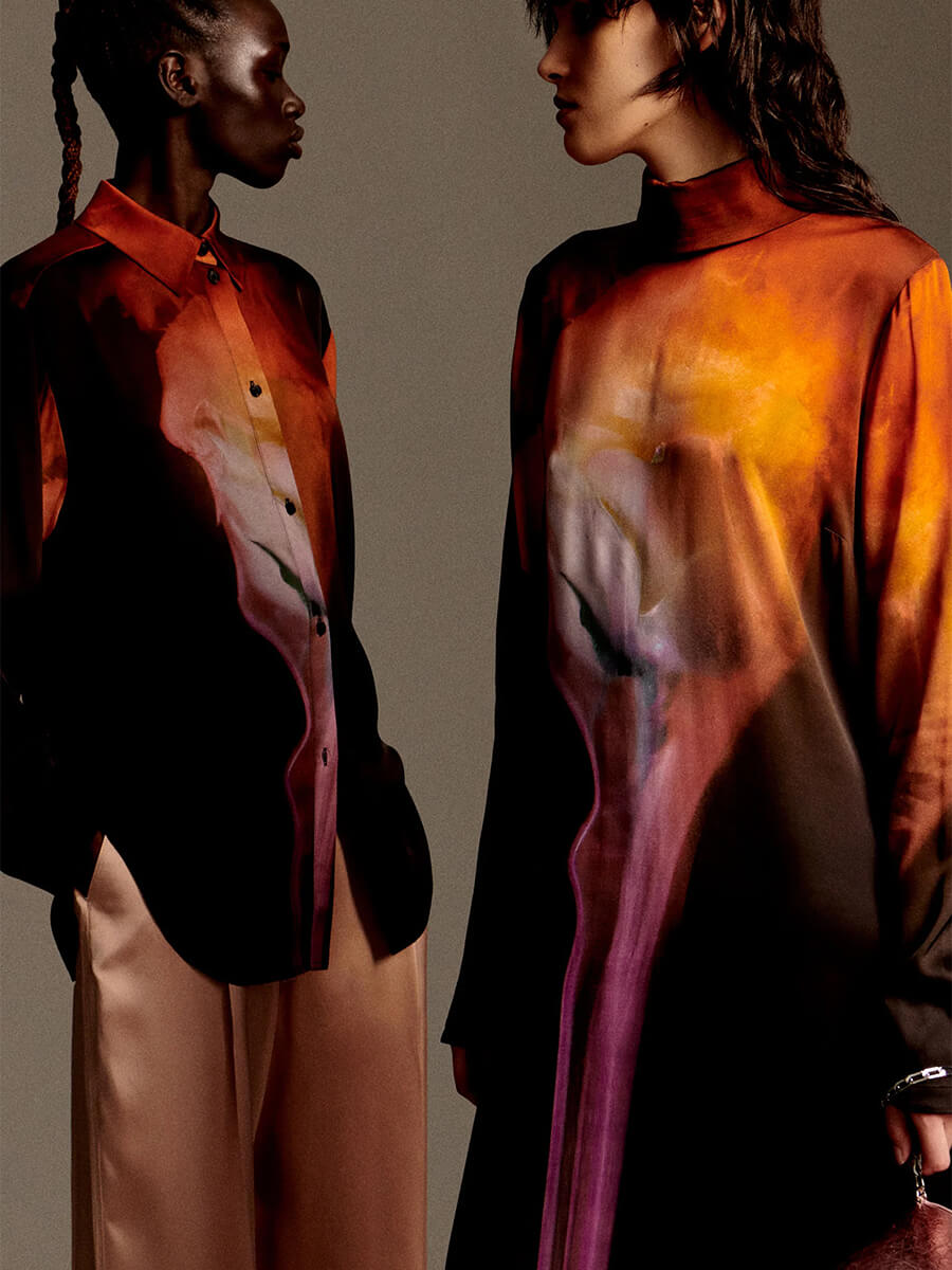 Stine Goya Sophia Shirt - Rose on Fire