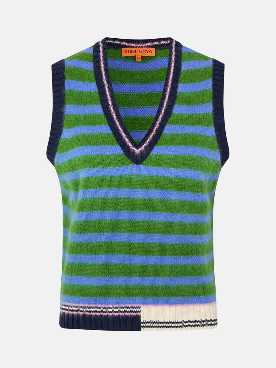 Stine Goya Roberta Vest - Candy Stripes