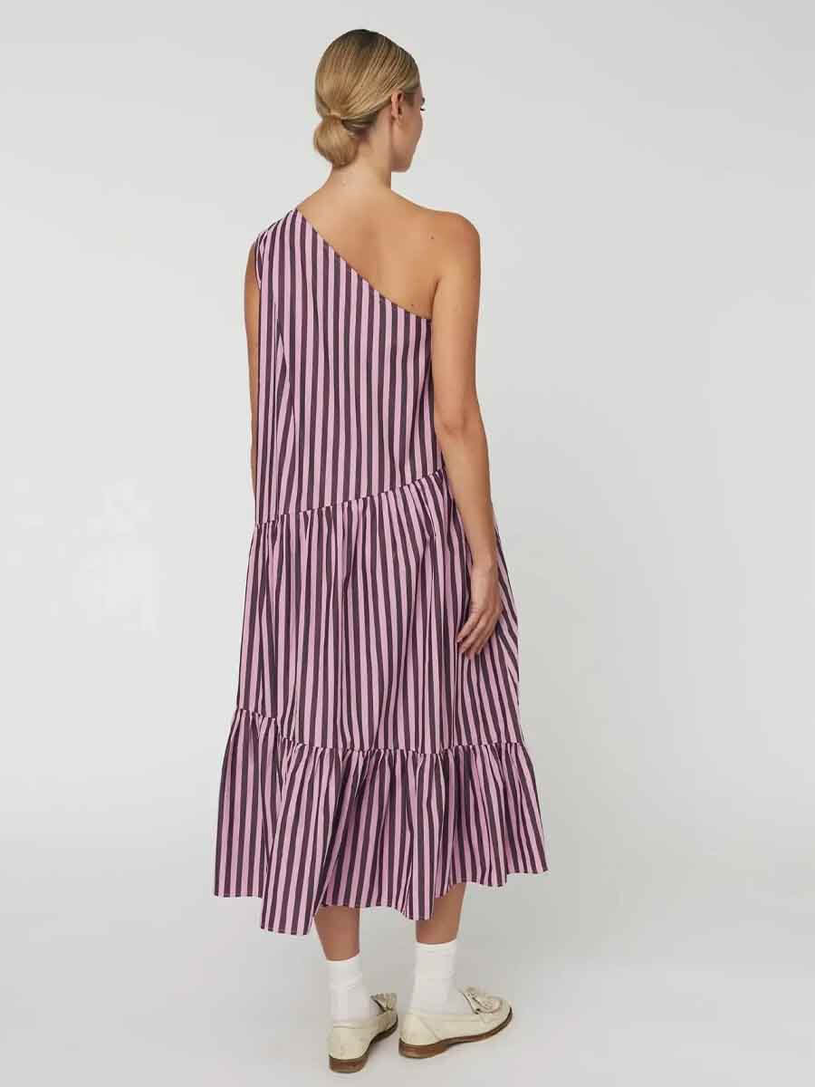 Stella Nova Striped Bow Midi Dress