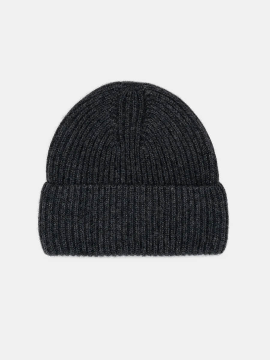 Sui Ava - Cashmere Beanie - Dark Grey