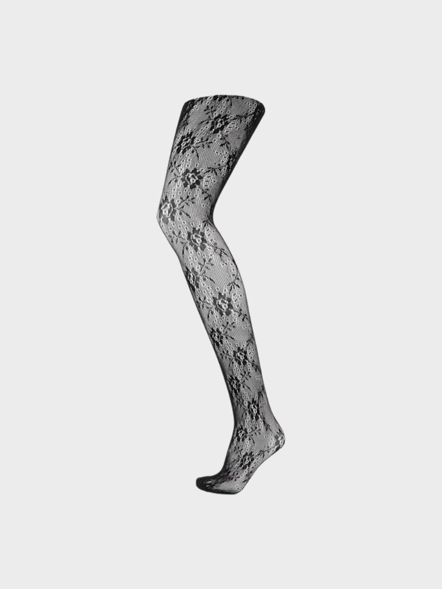 Sui Ava - Lace Tights - Black