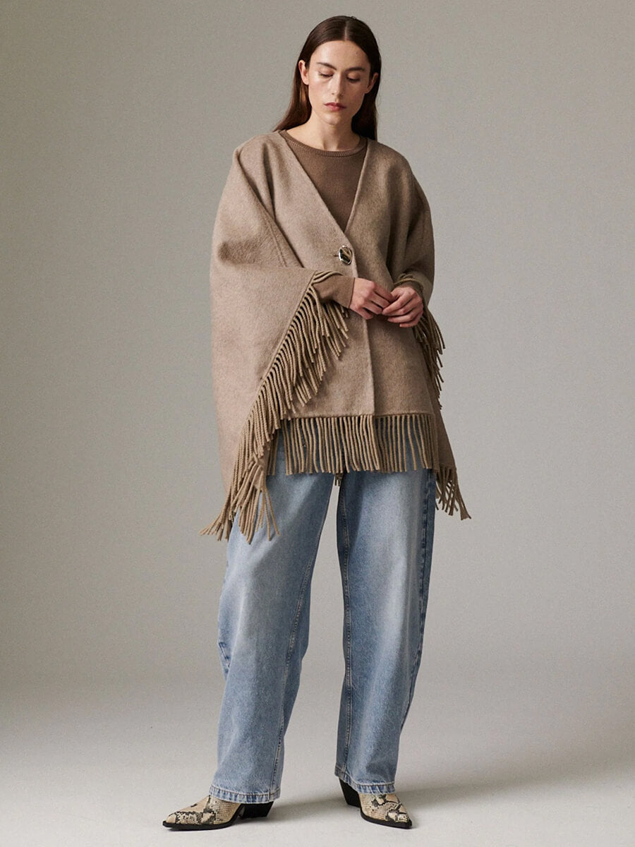 Day Birger et Mikkelsen Sybil Fringes Wrap - Beige Melange
