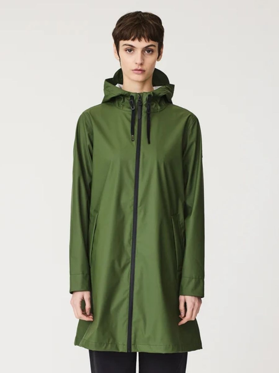 Tantä - Nuovola Raincoat - Bronze Green