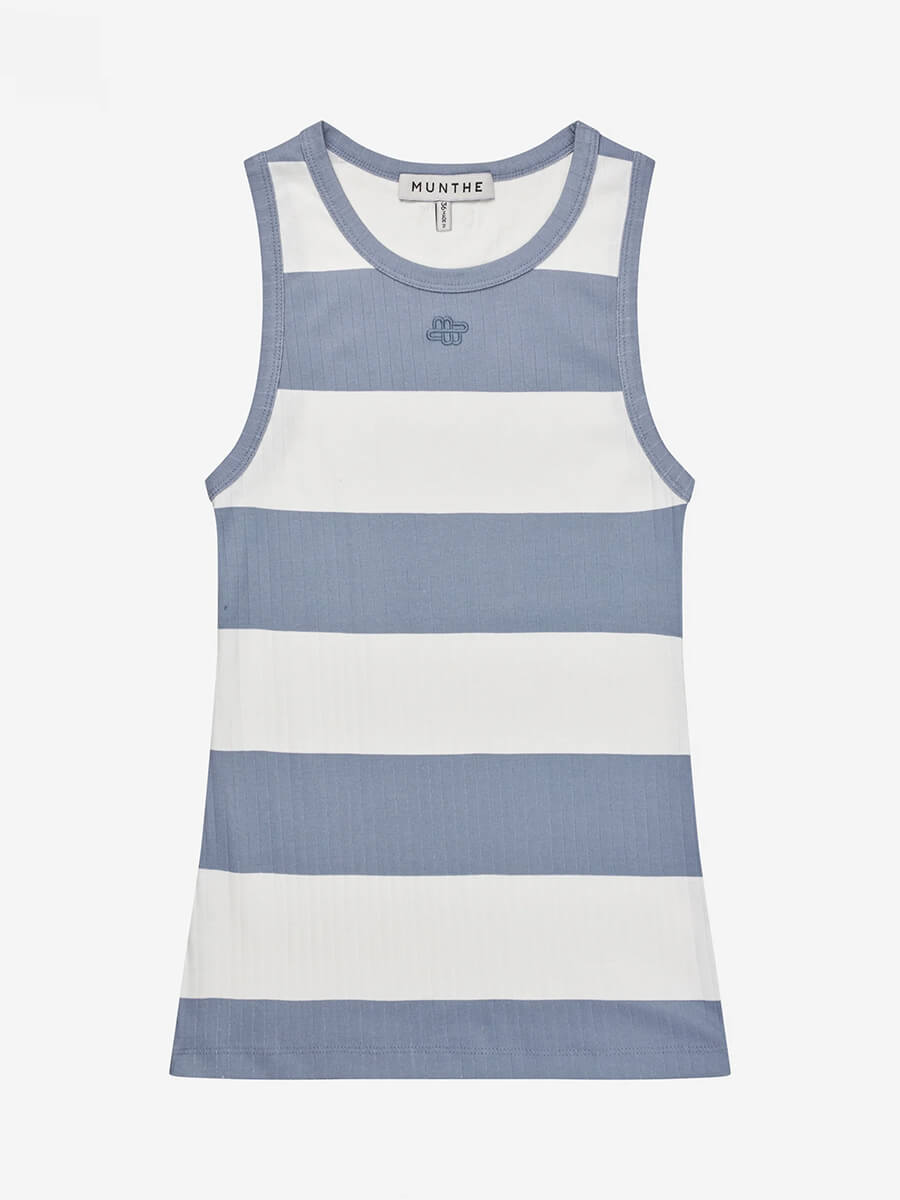 Munthe Tezza Tank Top - Striped Blue