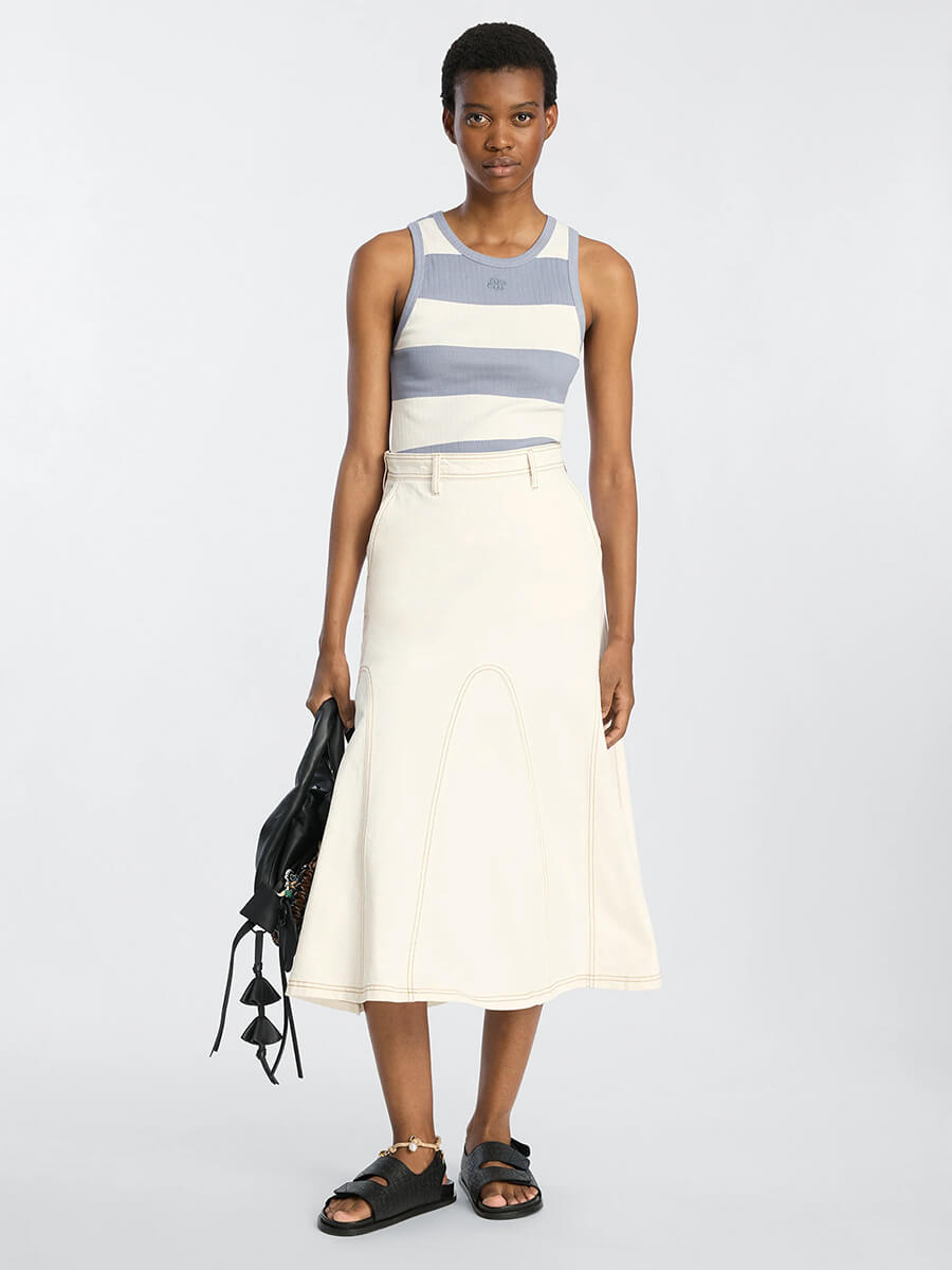 Munthe Tezza Tank Top - Striped Blue