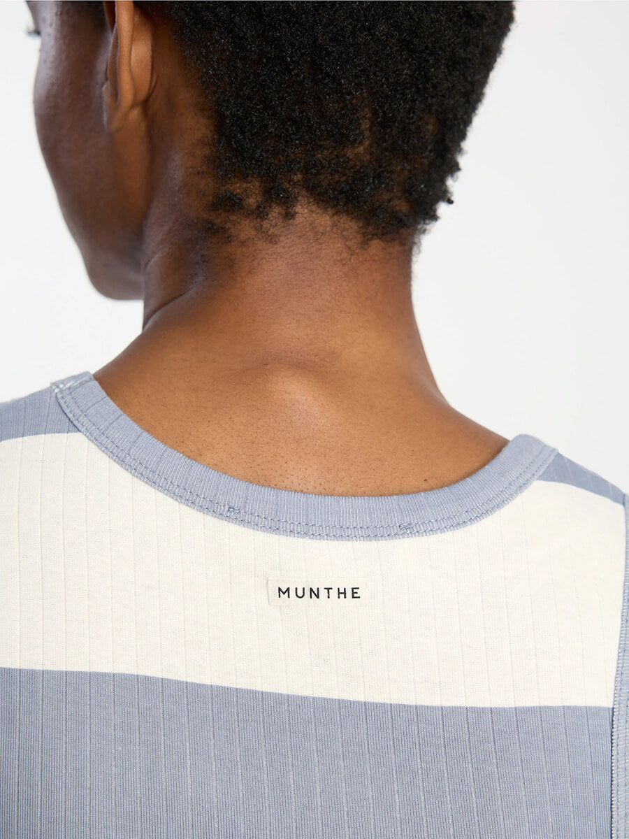 Munthe Tezza Tank Top - Striped Blue