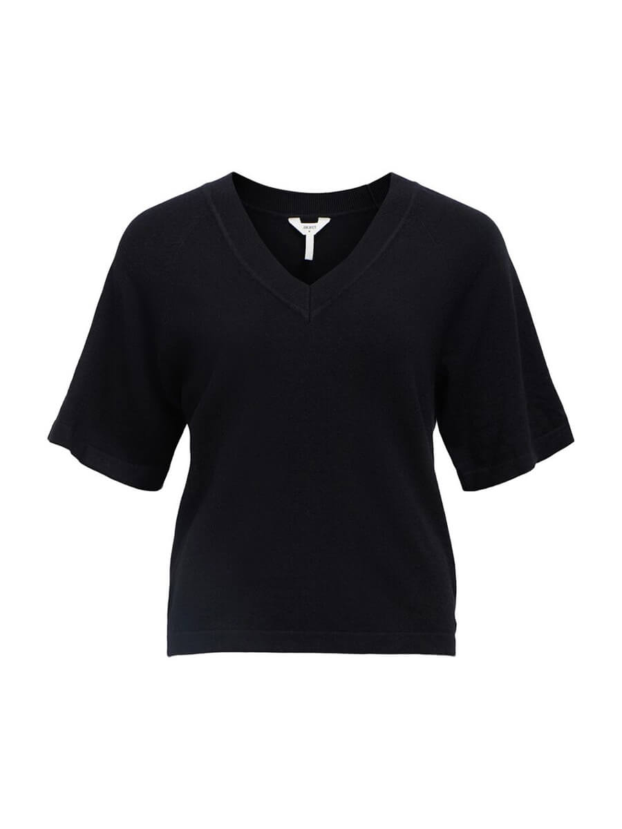 Object Thess V-Neck Top - Black