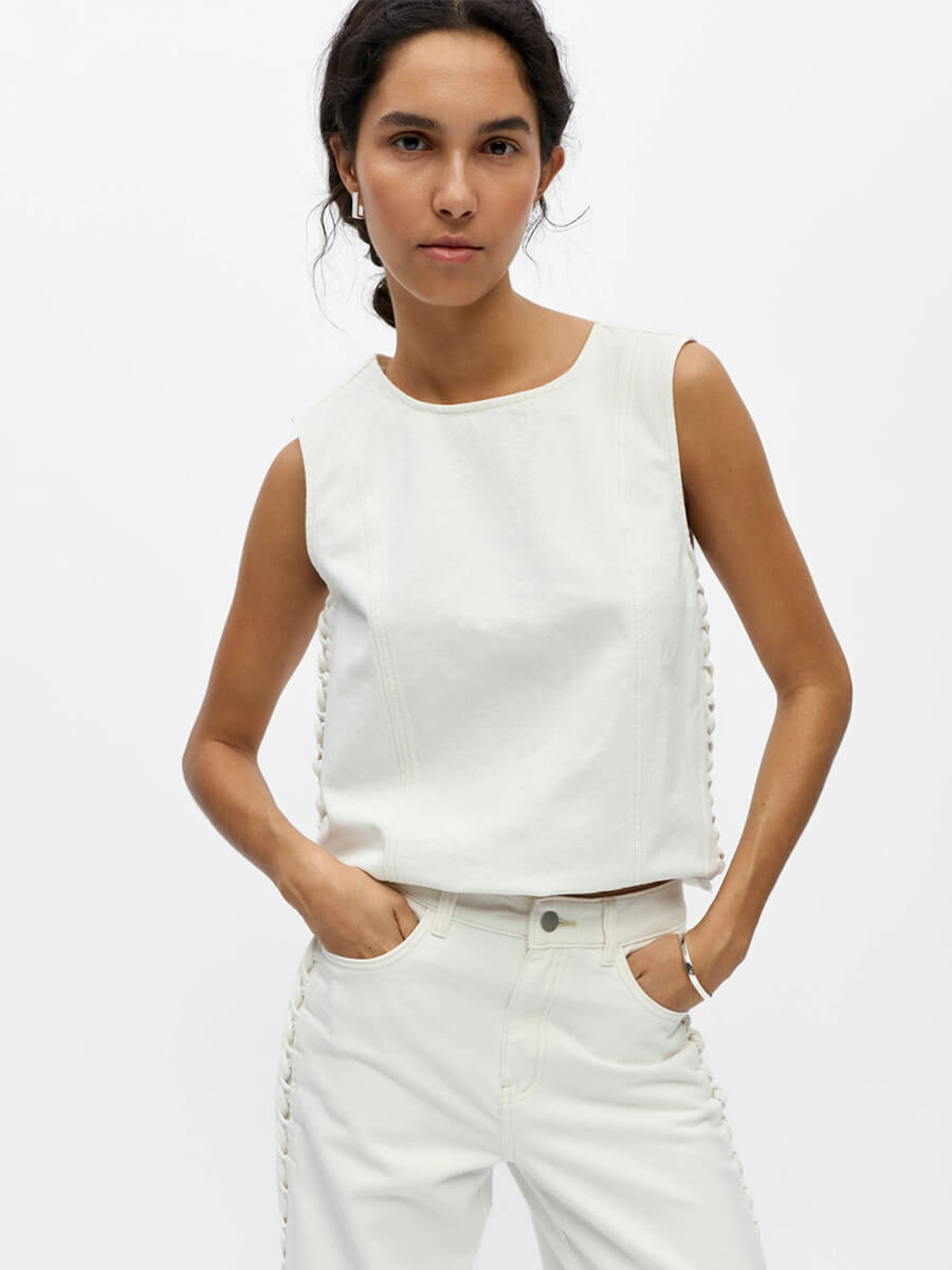 OBJECT
Trice Sleeveless Denim Top