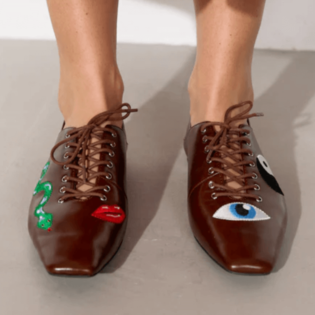 Hunkon Elfrida brown shoes