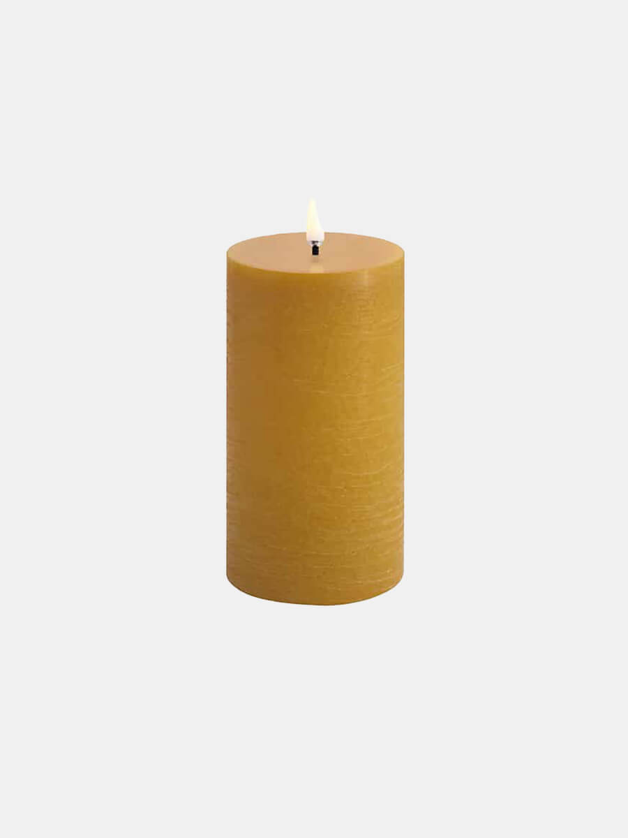 Uyuni Lighting LED Pillar Candle 7.8x15 - Curry Yellow