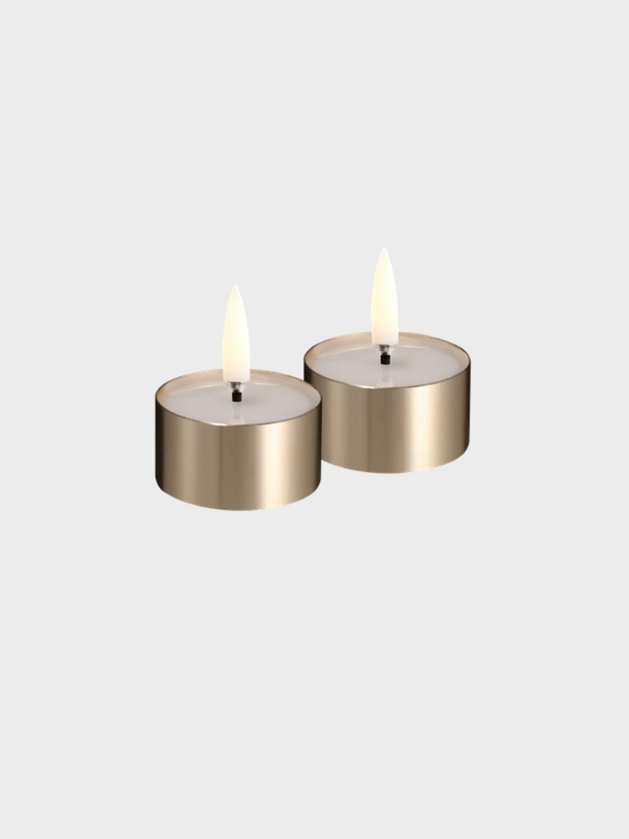 Uyuni Lighting - LED Melted Tealight - Brass