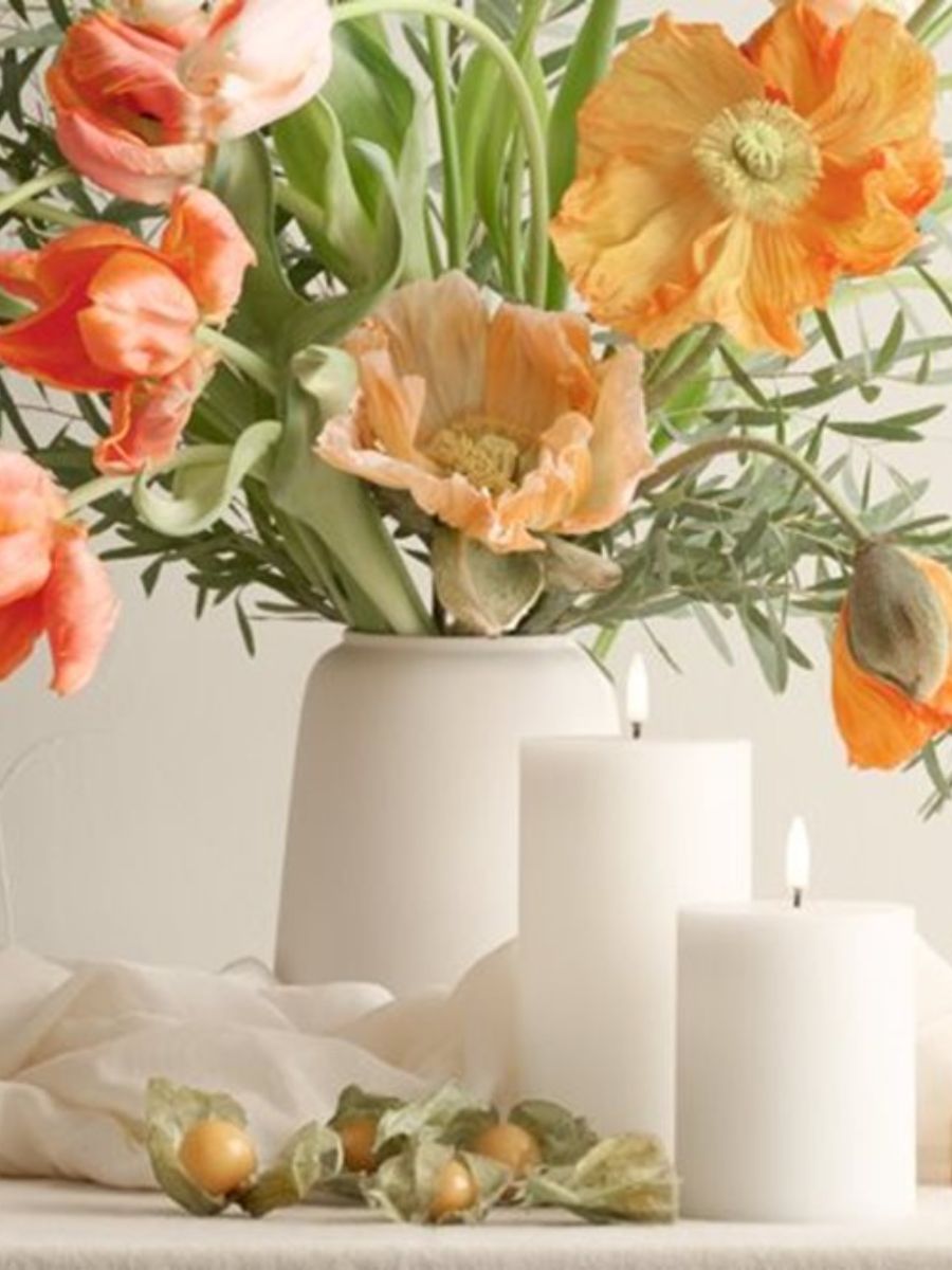 Uyuni Lighting - LED Pillar Candle 7.8x15 - Nordic White