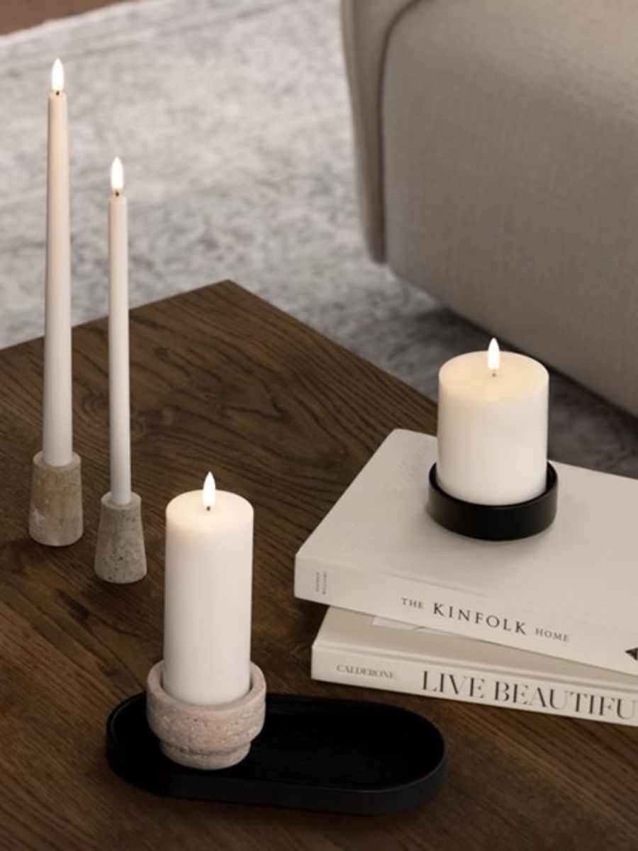 Uyuni Lighting - LED Pillar Candle 7.8x20 - Nordic White