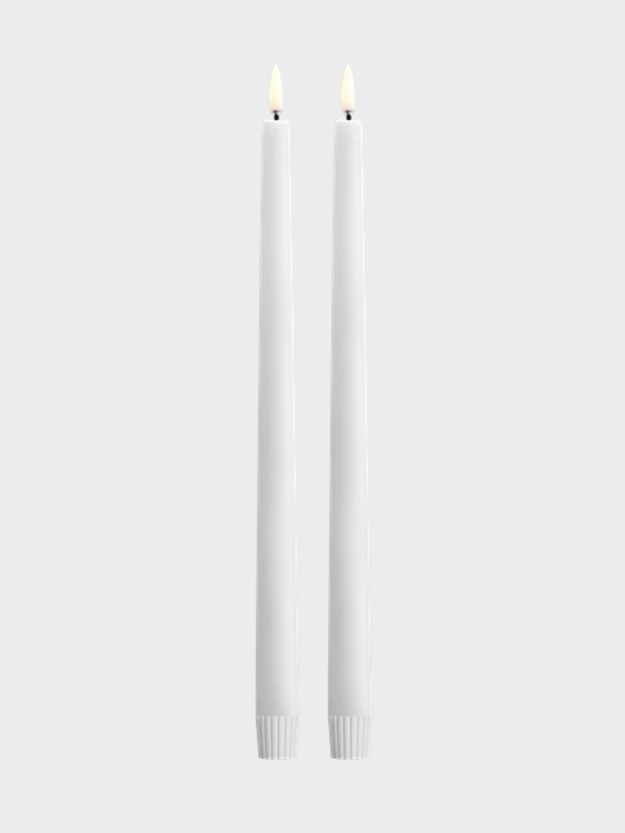 Uyuni Lighting - Slim Taper Candle Twin Pack 2.3x35 - Nordic White