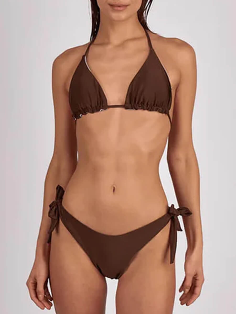 Sui Ava - Waverly Reversible Bikini Briefs - Brown/Blue