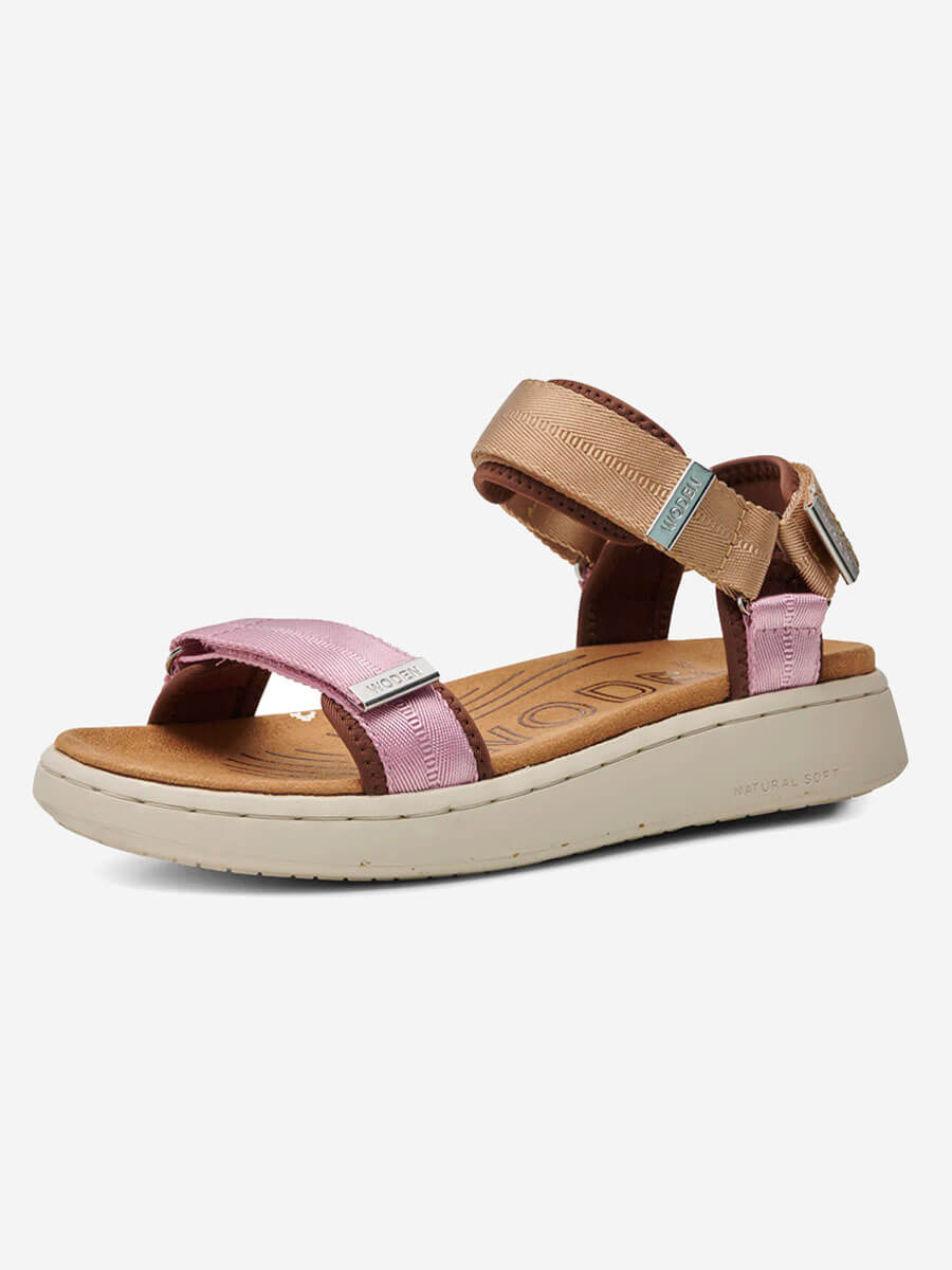 Line Sandals - Multi Rose