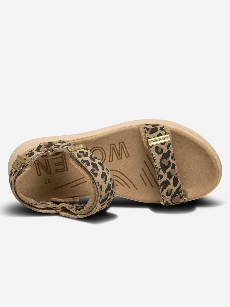 Woden-Line-Suede-Sandals-Leopard