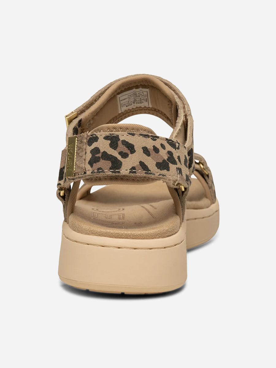 Woden-Line-Suede-Sandals-Leopard