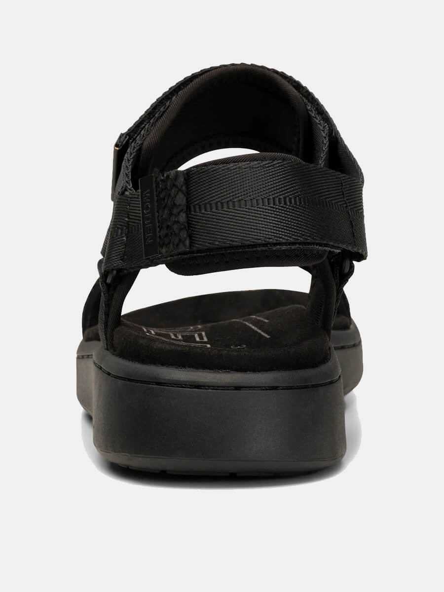 Woden Line Sandals - Black/Black