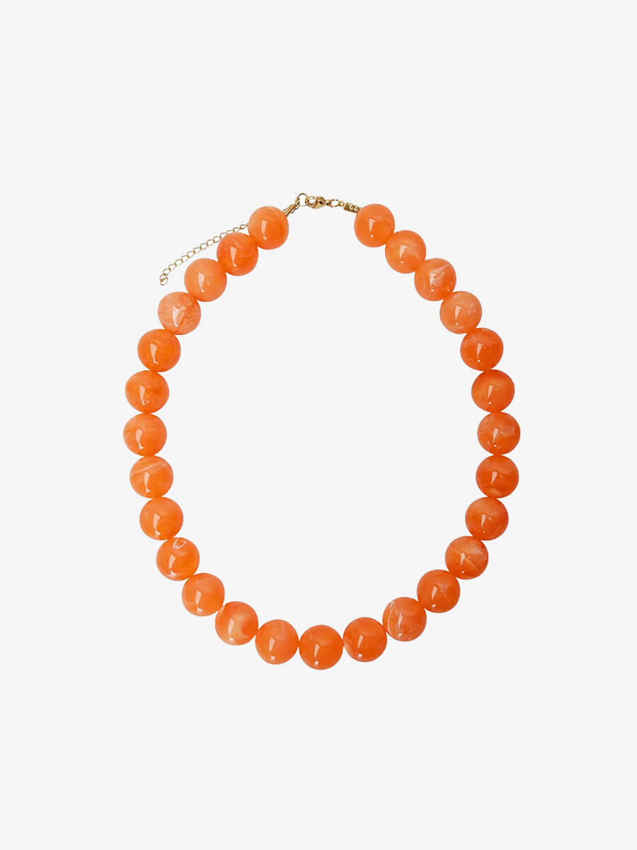 black colour Milova Necklace peach