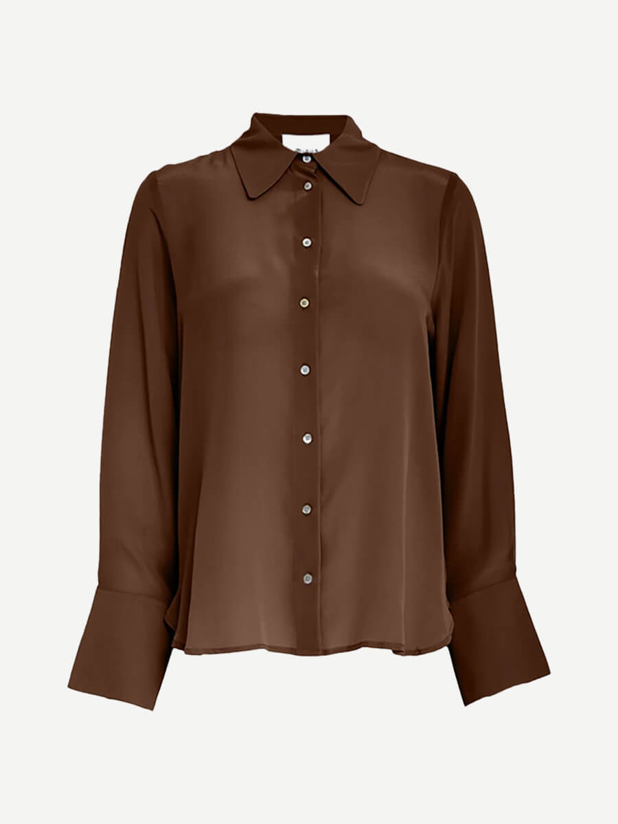 Minus
Caty Silk Shirt - Chestnut